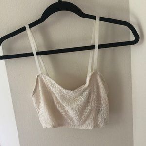 Small Forever 21 White Lace Bralette